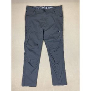Wrangler Mens‎ 38x32 Cargo Hiking Pants Gray Mid Rise Pockets